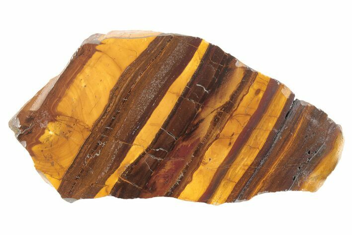 Polished Desert Sunset Banded Iron Slab - Western Australia #234798